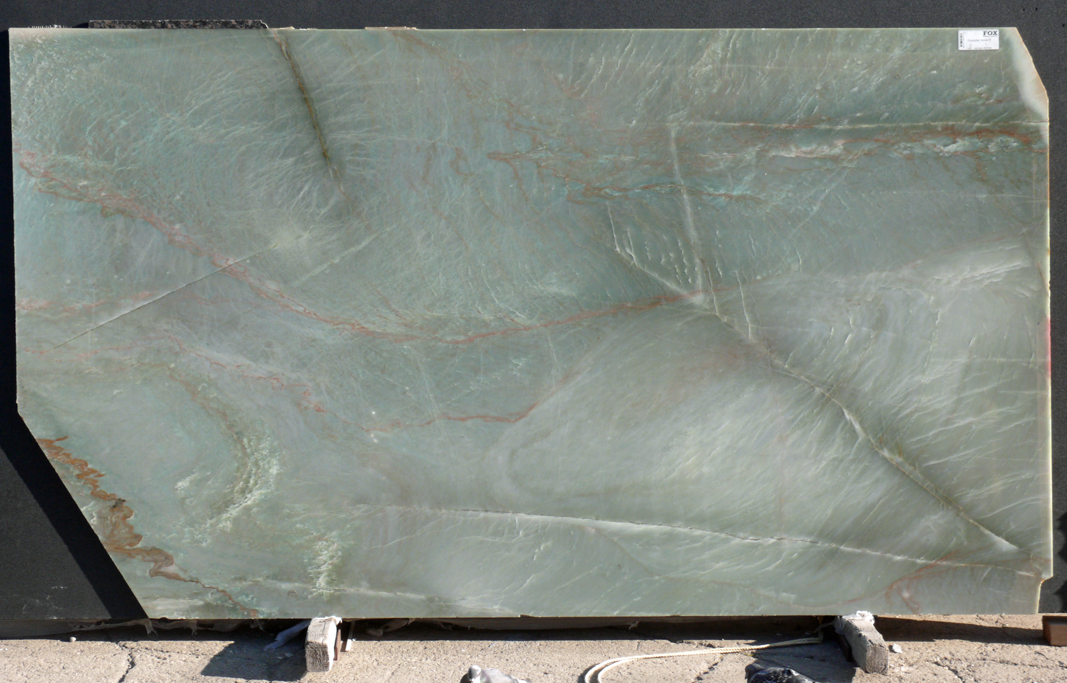 Quartzite Verde Granite Slab Green Polished Italy Fox Marble