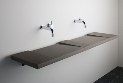 Caesarstone Grey Sink Quartz Countertops 400x270 Fox Marble