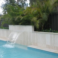 Travertine Pool Waterfall