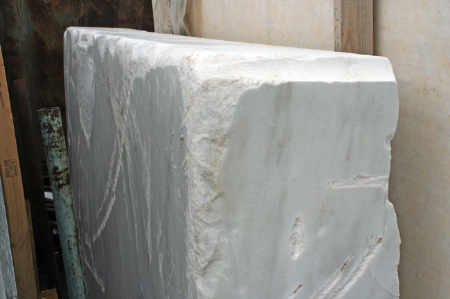 White Carrara Dimensional Marble Block from Italy