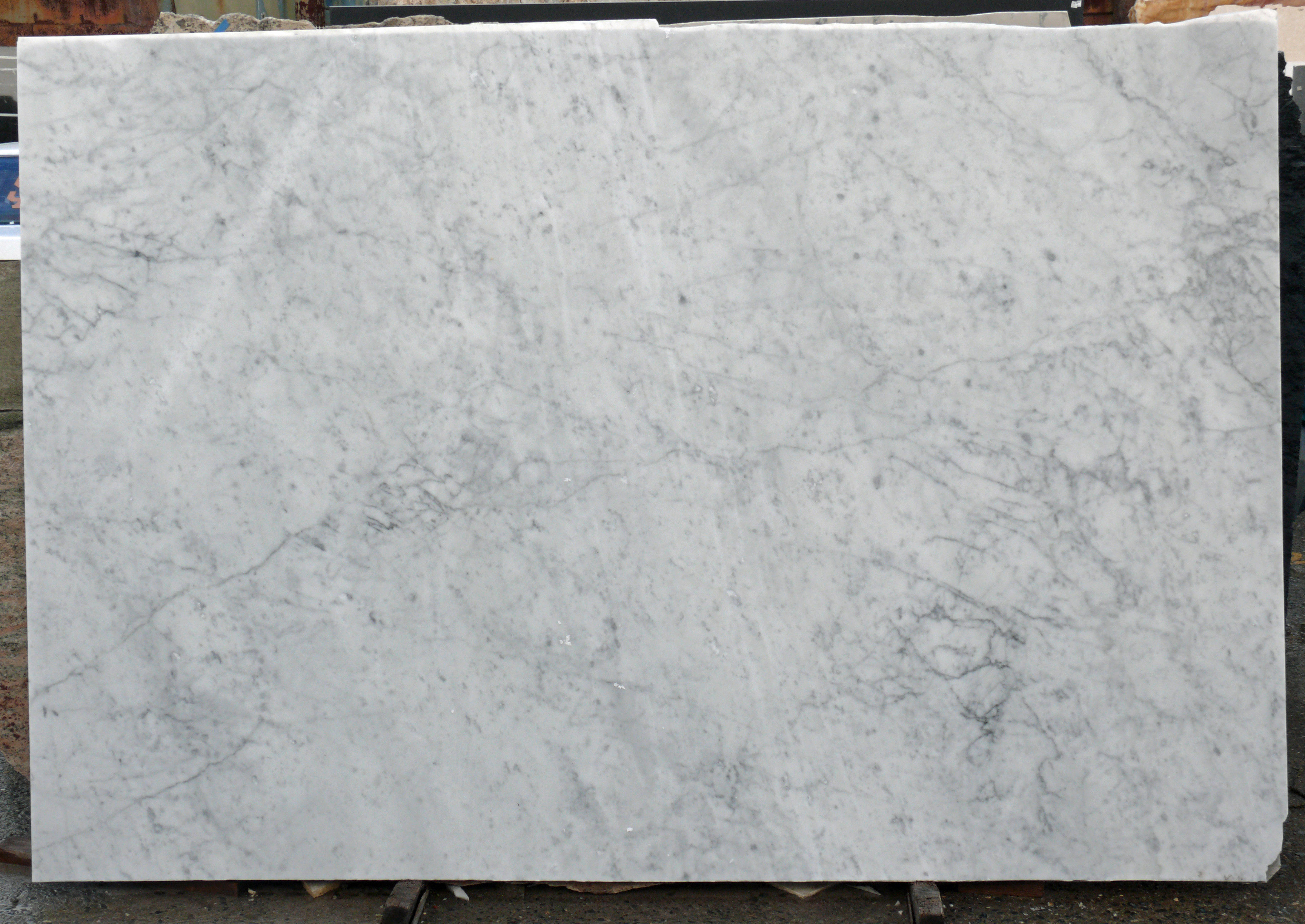 White Carrara Marble Slab Polished White Italy Fox Marble