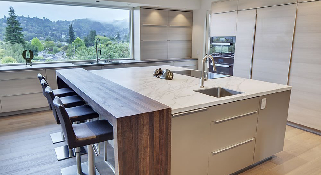 custom white marble neolith classtone stone kitchen countertops